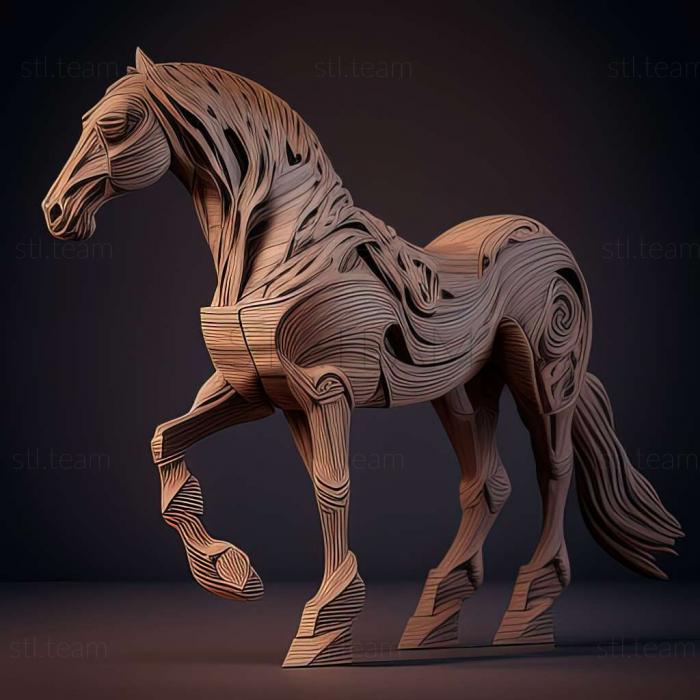 3D model Bucephalus famous animal (STL)